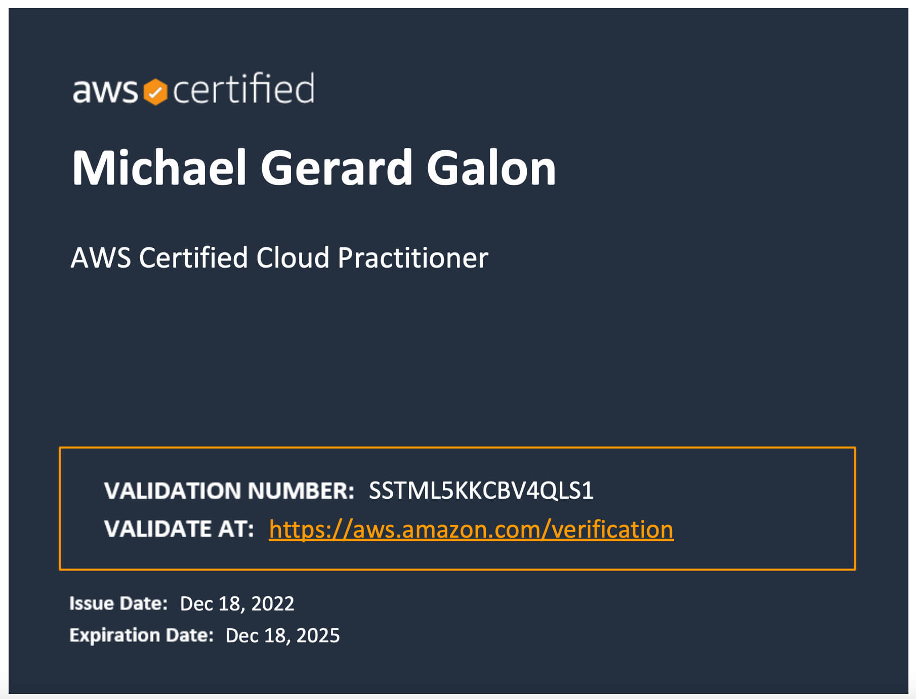 AWS Certified Cloud Practitioner