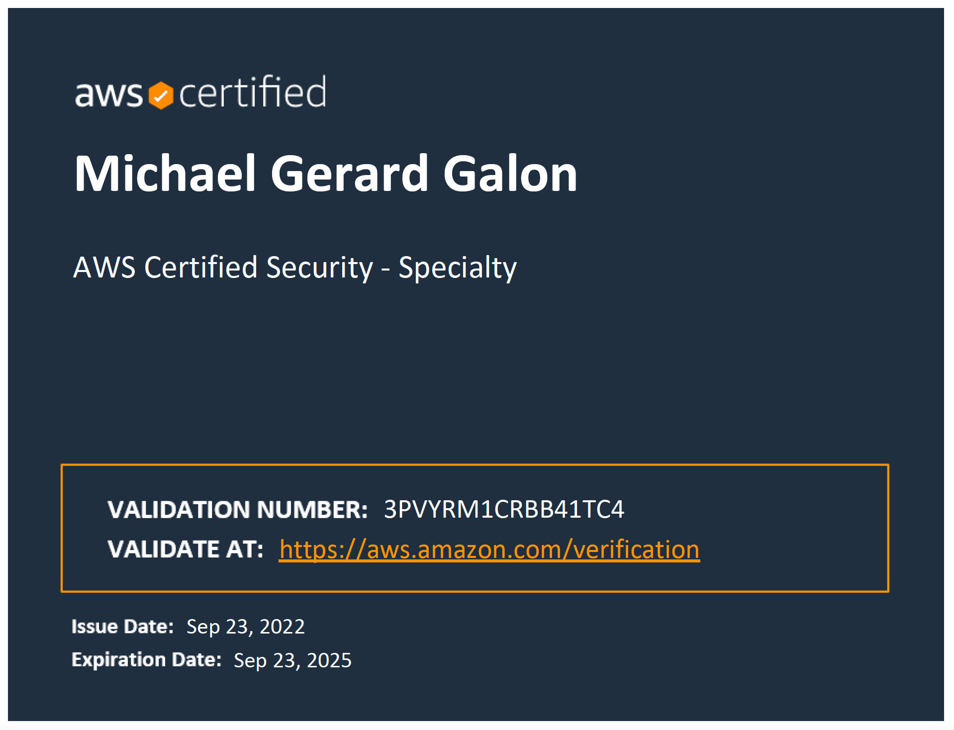 AWS Certified Security – Specialty